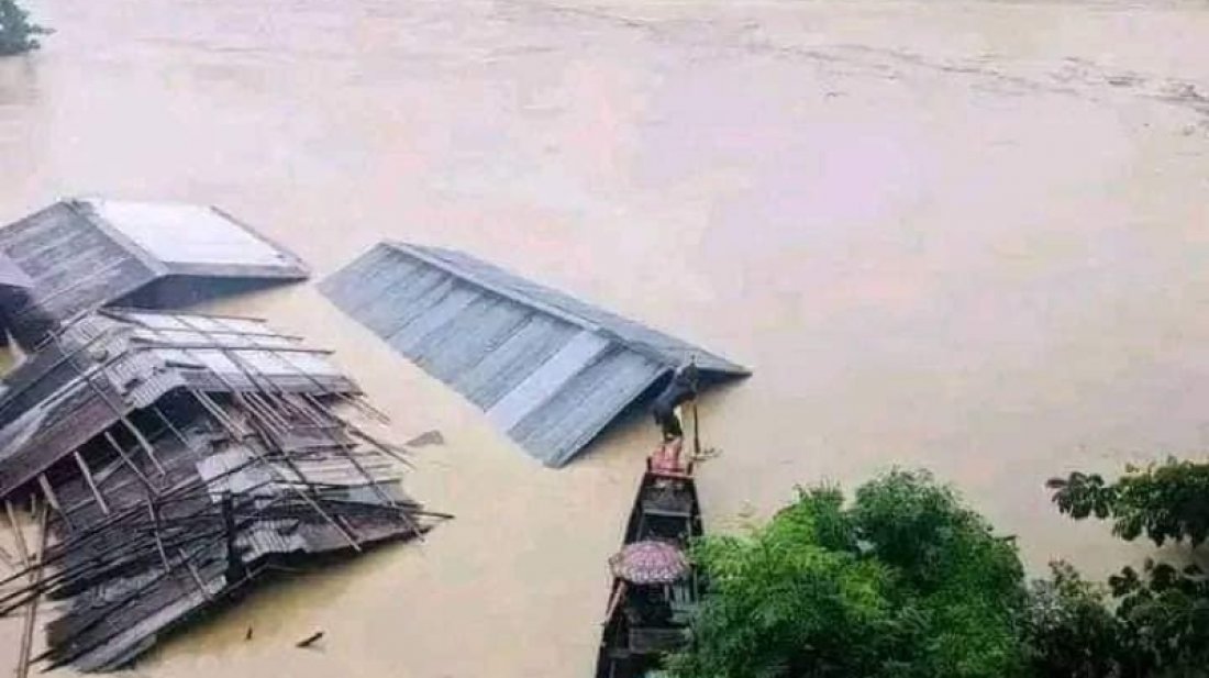 কমতে শুরু করেছে ময়মনসিংহে দুই উপজেলার বন্যার পানি