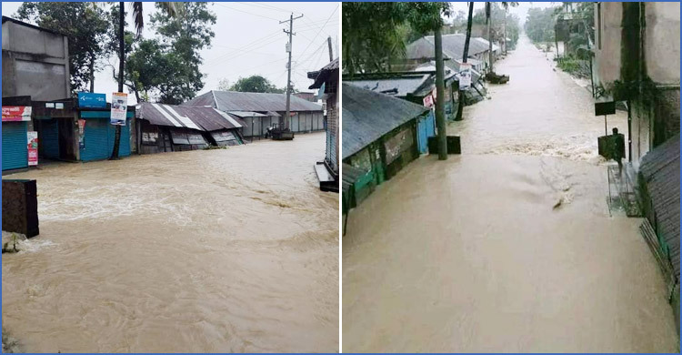 ফেনীতে ভয়াবহ বন্যায় পানিবন্দি হাজার হাজার মানুষ