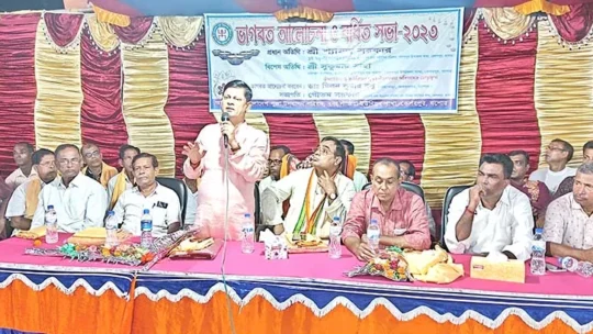 কেশবপুরে ভাগবত আলোচনা ও বর্ধিত সভা অনুষ্ঠিত