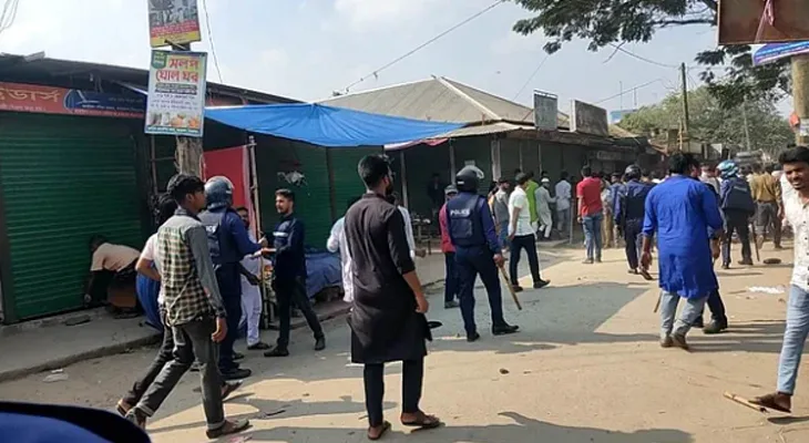 সিরাজগঞ্জে বিএনপির লিফলেট বিতরণে হামলা, আহত ১৫