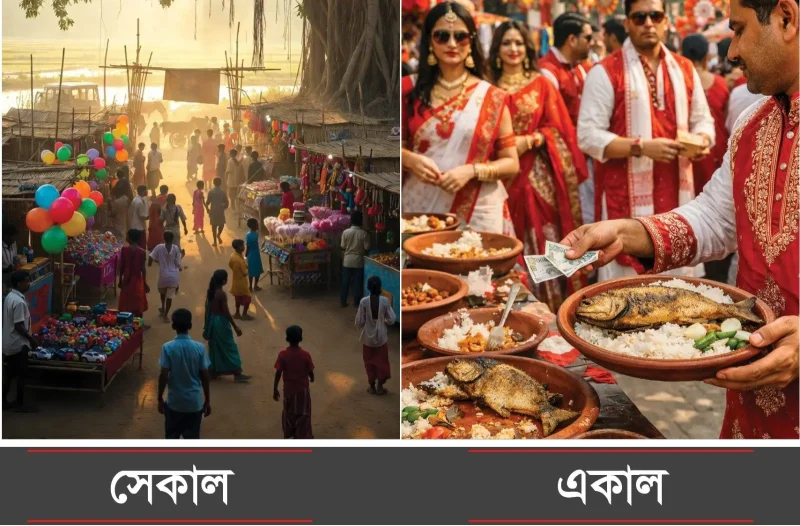 পহেলা বৈশাখের সেকাল-একাল; বিবর্তনের ধারাবাহিকতা