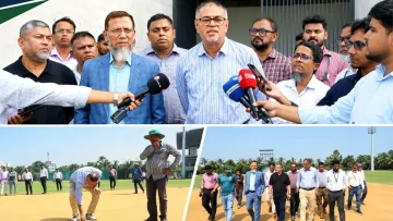 ওয়েস্ট ইন্ডিজের প্রস্তুতি ম্যাচ সামনে রেখে আনভীর স্টেডিয়াম পরিদর্শনে বিসিবি!