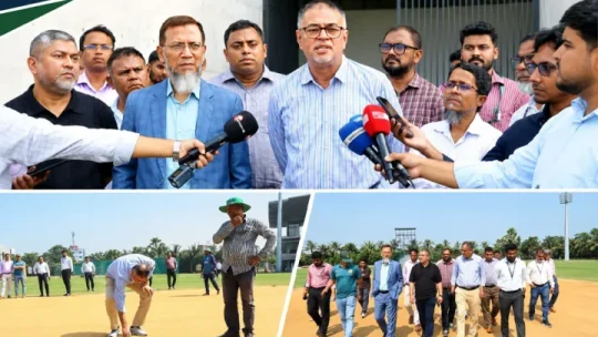 ওয়েস্ট ইন্ডিজের প্রস্তুতি ম্যাচ সামনে রেখে আনভীর স্টেডিয়াম পরিদর্শনে বিসিবি!