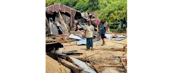 কালিয়াকৈরে জমি নিয়ে বিরোধের জেরে বুলডোজার দিয়ে ঘরবাড়ি গুঁড়িয়ে দেওয়ার অভিযোগ