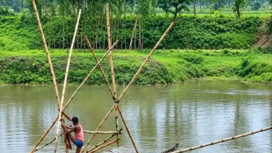 তুলসীগঙ্গা হারিয়েছে স্রোত, হারিয়েছে মাছ নদীটি এখন যেন ডোবা