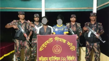 কুড়িগ্রামে বিজিবির অভিযানে সাড়ে ৩ লাখ টাকার চোরাই মালসহ গ্রেফতার ২
