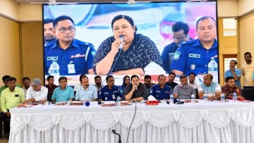 গোবিন্দগঞ্জে দুর্গাপূজা উপলক্ষে আইনশৃঙ্খলা বিষয়ক মতবিনিময় সভা অনুষ্ঠিত