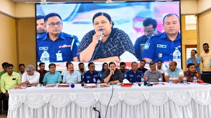 গোবিন্দগঞ্জে দুর্গাপূজা উপলক্ষে আইনশৃঙ্খলা বিষয়ক মতবিনিময় সভা অনুষ্ঠিত