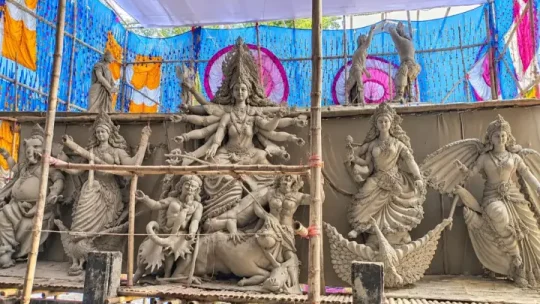 কাউনিয়ায় ৭৫টি মণ্ডপে শারদীয় দুর্গাপূজার প্রস্তুতি, থাকছে চার স্তরের নিরাপত্তা