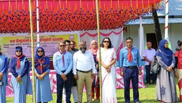 কাউনিয়ায় তৃতীয় উপজেলা কাব ক্যাম্পুরীর উদ্বোধন