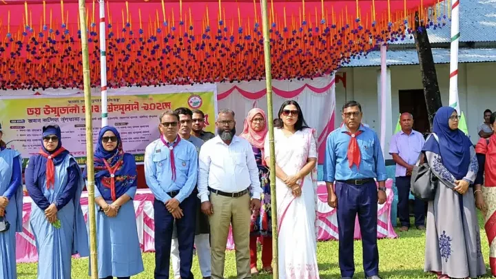 কাউনিয়ায় তৃতীয় উপজেলা কাব ক্যাম্পুরীর উদ্বোধন