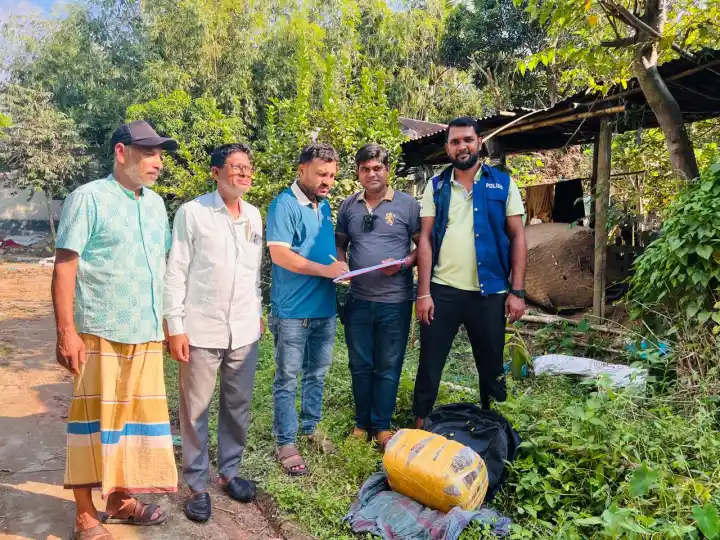 ব্রাহ্মণপাড়ায় সাড়ে ৭ কেজি গাঁজা উদ্ধার, মাদকমুক্ত সমাজ গড়ার আহ্বান