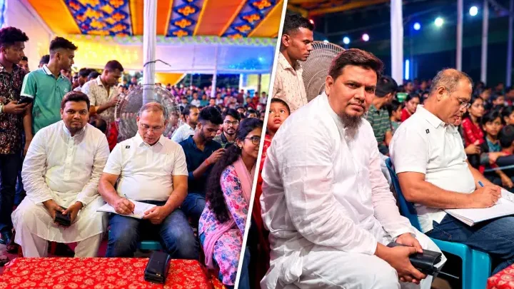 গাজীপুরের বাসনে পূজামণ্ডপ পরিদর্শনে জিএমপি কমিশনার, শান্তিপূর্ণ দুর্গোৎসব উদ্‌যাপনের আহ্বান