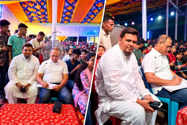 গাজীপুরের বাসনে পূজামণ্ডপ পরিদর্শনে জিএমপি কমিশনার, শান্তিপূর্ণ দুর্গোৎসব উদ্‌যাপনের আহ্বান